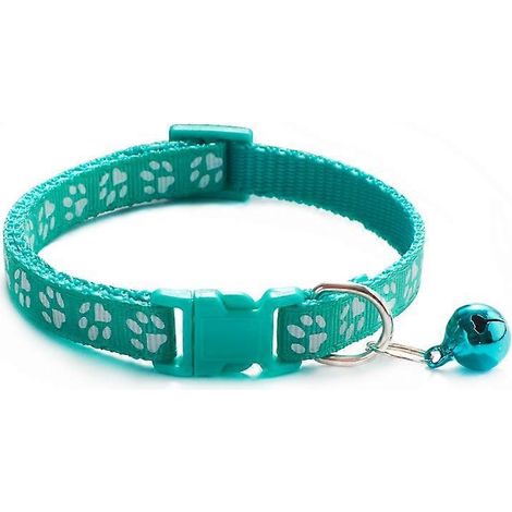Collier à clochette ajustable pour chat et chien, accessoire pour animaux de compagnie, personnalisé pour chaton (1/5)