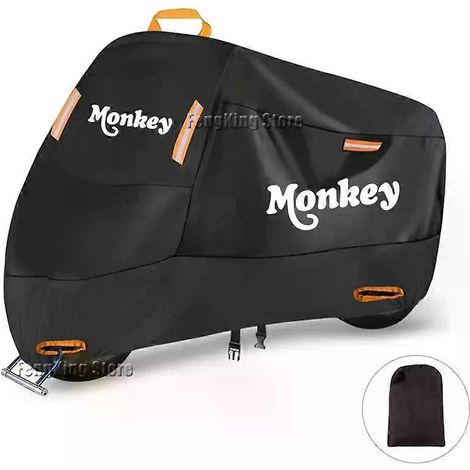 Housse de moto imperméable et résistante aux UV et à la poussière pour Honda Monkey 125 Z125. Taille M (160 cm). (1/4)