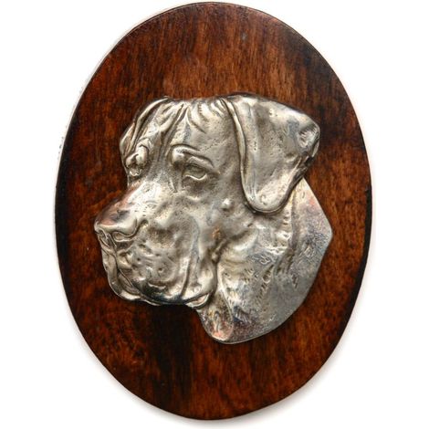 Alano II - spilla per esposizione canina, fermaglio per numero di partenza, distintivo per cani di Art-Dog (1/4)