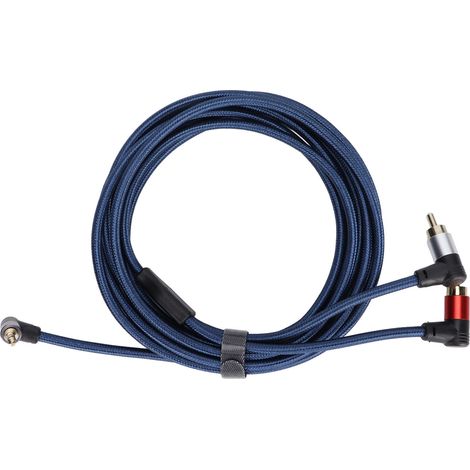 Câble audio 3.5mm mâle vers 2 RCA femelle, angle 90°, cordon 3m pour smartphone, MP3, tablette (1/5)