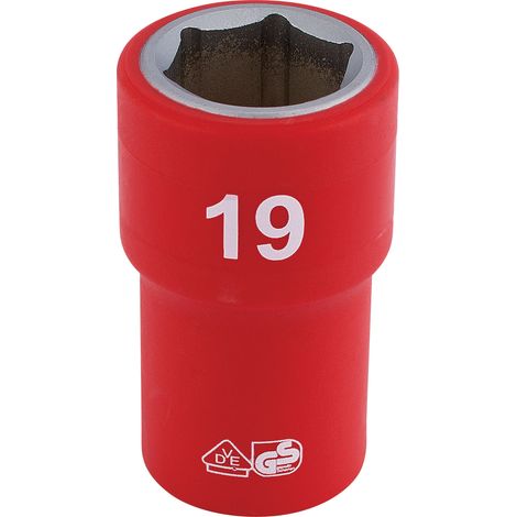 Draper 1/2 Sq. Dr. Fully Insulated VDE Socket (19mm) (31880) (1/5)