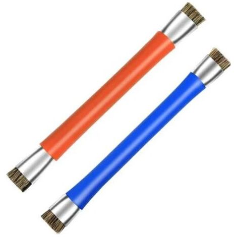 BST-71 Doppelkopf-Gesichtsreinigungsbürste Wildschweinhaarbürste Antistatische Reinigungsbürste für die Reparatur von Mobiltelefon-Motherboards - 2 Stück (1/4)