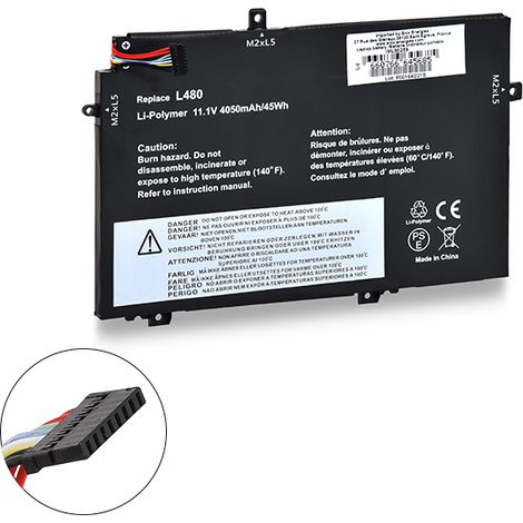 NX - Batterie ordinateur portable compatible Lenovo 11.1V 4050mAh - 01AV46401V4 (1/2)