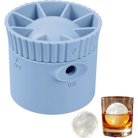 Moules à glaçons en silicone  Moules à glaçons sphériques  Conviennent pour le whisky, le bourbon, le vin, le café, la bière, les jus, le lait et l'eau  également adaptés à la cuisine, aux bars, aux r (1/5)