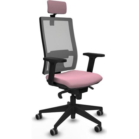 Piqueras et Crespo 2D066G2 Chaise de bureau rose ergonomique