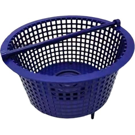 Écumoire de piscine, filtre léger, outil de nettoyage de piscine, empêche le colmatage, collecteur de débris et de feuilles, bleu. (1/5)