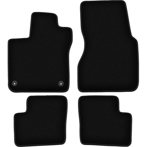 Tapis de sol basiques en velours noir pour : Renault Twingo III hatchback (2014-)