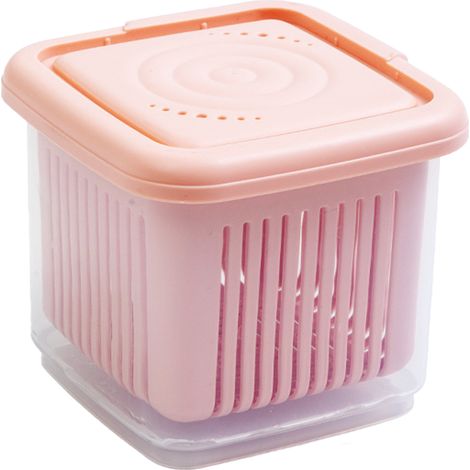Boîte À Fruits - Boîte À Baies Avec Égouttoir Intégré - Compatible Réfrigérateur Congélateur Micro-ondes Lave-vaisselle - 1 Pièce (1/5)