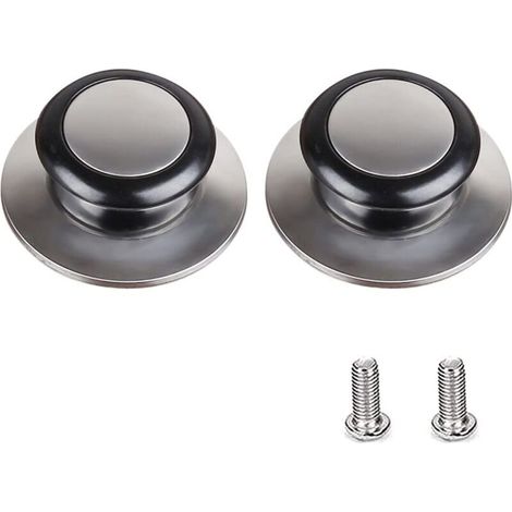 2 Pièces Boutons de Couvercle de Casserole Convient Pour Poignée de Couvercle en Verre Couvercle de Casserole en Acier Inoxydable (1/4)