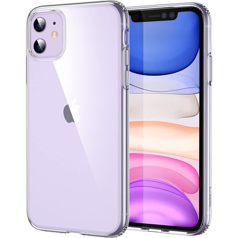 CUSTODIA PER APPLE IPHONE 11 IN SILICONE CON RETRO TRASPARENTE A2111 (1/5)