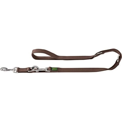 Verst. Führleine 20/200 Nylon braun (1/3)