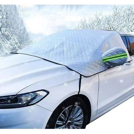Telo copri parabrezza per auto, pieghevole, protezione invernale per auto, copertura antigelo per auto, parasole per auto, 225x145 cm (1/5)
