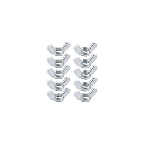 10 Pièces Écrou Papillon M10 en Acier Inoxydable, Wing Nuts, pour Boulon, Utilisation Intérieure et Extérieure (1/5)