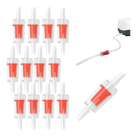 12 válvulas antirretorno de plástico para acuario, compatibles con mangueras de 4 mm, para prevención de reflujo y seguridad - OTROS (1/5)