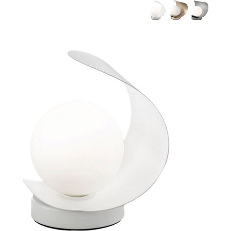 Lampe de table moderne à LED avec abat-jour en verre sphérique Adria-T (1/3)