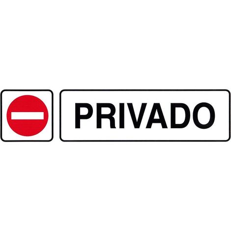 Etiquette adhésive 250x63 mm. Privé