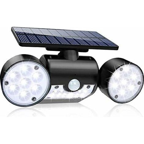 IP65 Waterproof Motion Sensor Solar Light, 30 LED Wireless Outdoor Solar Wall Light with 3 Security Lights for Garden Pathway (1/5)