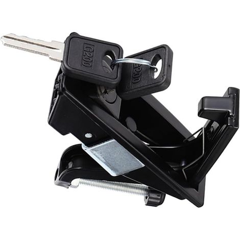Serrure pour armoire à outils en alliage de zinc noir loquet
