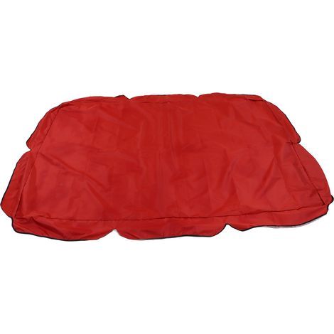 Toile imperméable en tissu Oxford argenté pour balancelle d'extérieur, accessoire de jardin pour se protéger du soleil (rouge). (1/5)