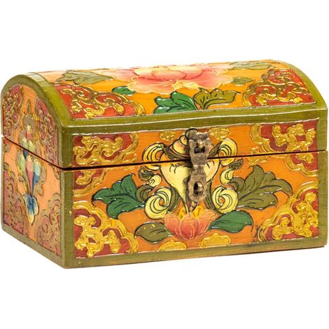 Petit Coffret tibétain lotus (1/3)