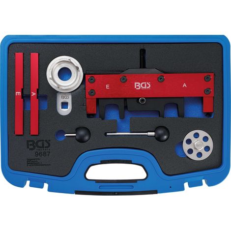 Bgs Juego de Herramientas Motor Porsche Negro Ajuste Preciso