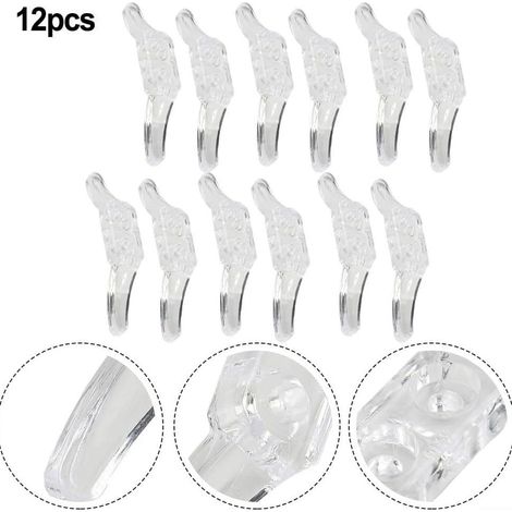 Home curtain fastener transparent cord clip winder 12 double-hole horn type with 24 sets of mounting screws (1/5)