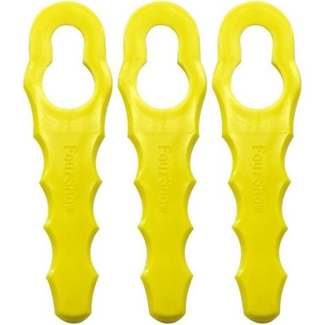 Lames de rechange pour débroussailleuse  Lot de 100 pièces en acier trempé  Compatible RAC155, RAC157, RAC158 (1/5)