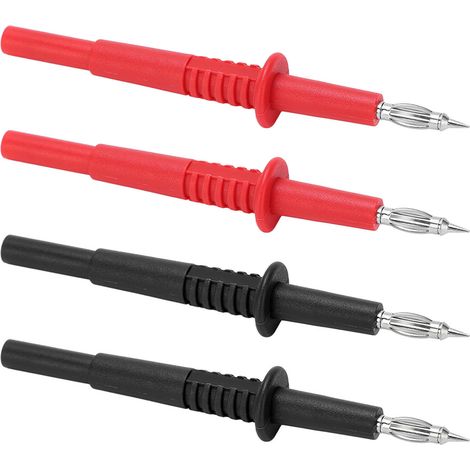 2 jeux de pointes de test multimètre PA laiton embout lanterne avec fiches banane 4mm pour capteurs auto et diagnostic vehicule 1000V 32A (1/5)