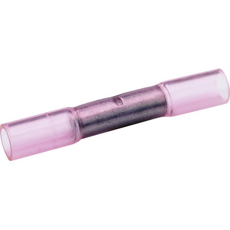 DSG Canusa 7931100302 Stoßverbinder mit Schrumpfschlauch 0.50 mm² Vollisoliert Rot 1 St.