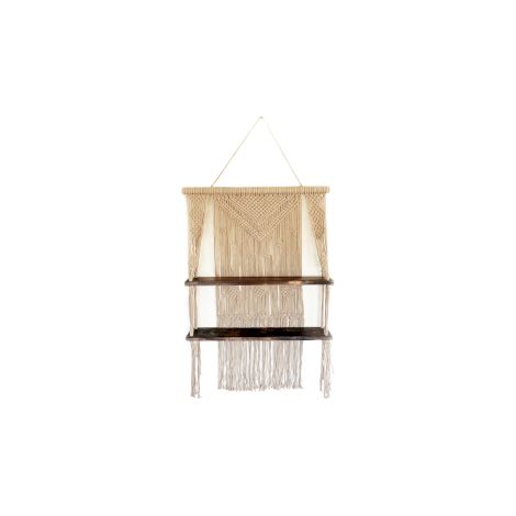 Etagères suspendues en macramé marron - Marron- Vendu par 1
