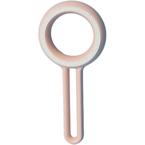 BUNTHAUS Brosse d'épilation pour animaux de compagnieGrattoir à poils de chat et de chienNettoyant pour poils de chienProduits pour animaux de compagniePeigne à poils de chat double face, rond ,rose (1/5)
