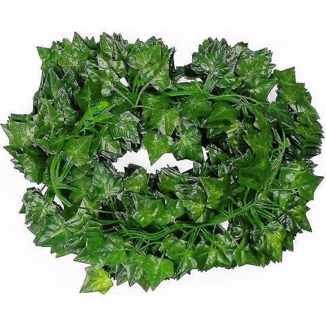 Guirlande de feuilles de lierre artificielles, plantes grimpantes, faux feuillage, fleurs, décoration intérieure, 8 pièces (1/5)
