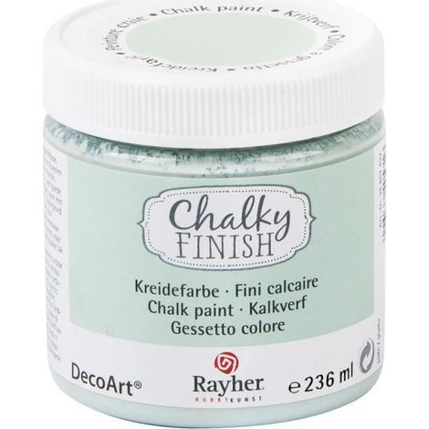Peinture craie Chalky Pour Matériau poreux 236 ml Jade