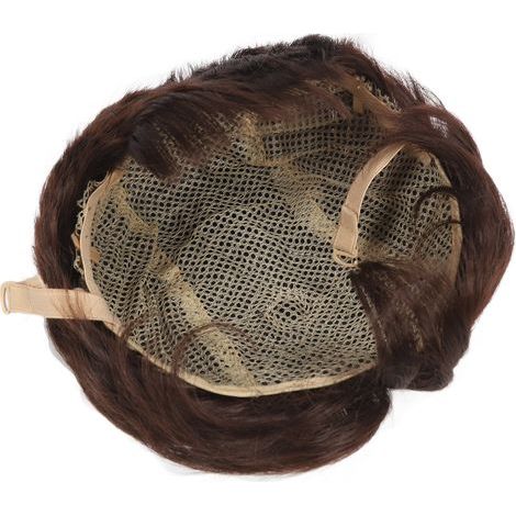 Perruque Enfant Garçon Bouclée Courte Texture Fluffy Cheveux Synthétiques Brun (1/5)