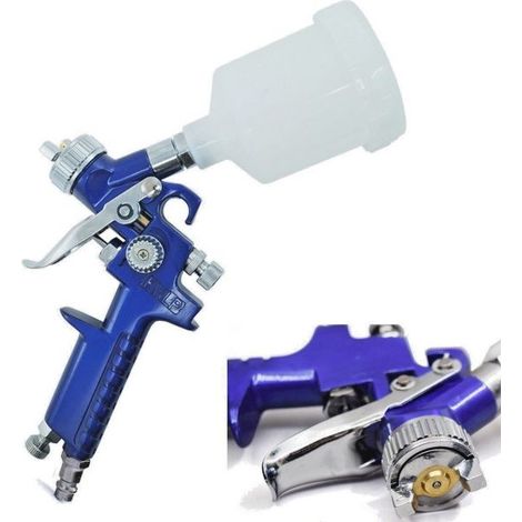 PISTOLA AEROGRAFO SPRAY GUN SERBATORIO VERNICIATURA INNESTO RAPIDO 125 ml H2000P