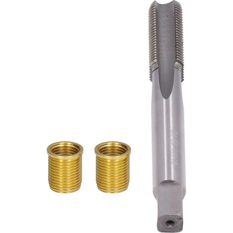 Outil de Réparation Filetage Bougie M12x1.25 et M14x1.25, Kit Rétablissement Filet Métal 14mm