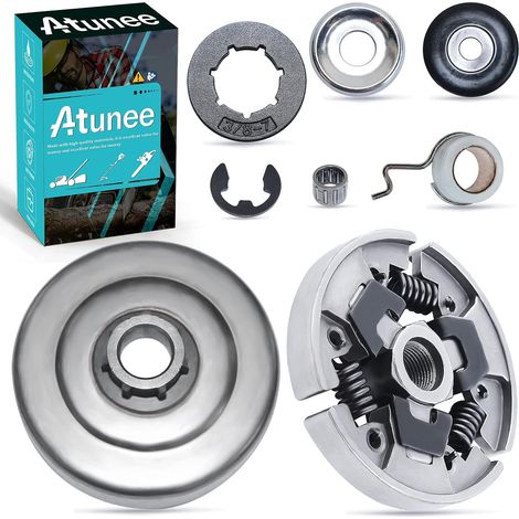 Kit de Pignon de Tambour d'Embrayage 3/8" pour Tronçonneuse STIHL MS170 MS180 MS181 MS190T MS191T MS210 MS211 MS230 MS250 Remplace 2001111320016 avec Roulement (1/5)