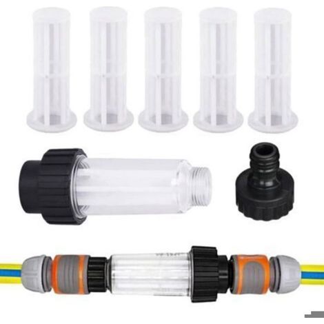 7-teiliges Gartenschlauchfilter-Set mit 3/4"-Wasseranschluss, für Gartenpumpen und Pumpen (1/5)