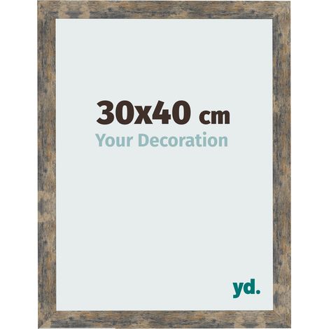 yd. - Cadre photo 30x40 - Bleu Or Melange - MDF - Bologna (1/5)