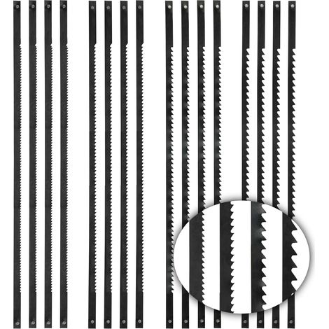 16 Pcs Lame Scie Sauteuse, Une Lame Scie Metaux, 127 mm 10/14/18/24 Dents Lames pour Outils électriques, Lame de Scie Chantourner avec Ergot pour Travail Bois pour Outils électriques (1/5)