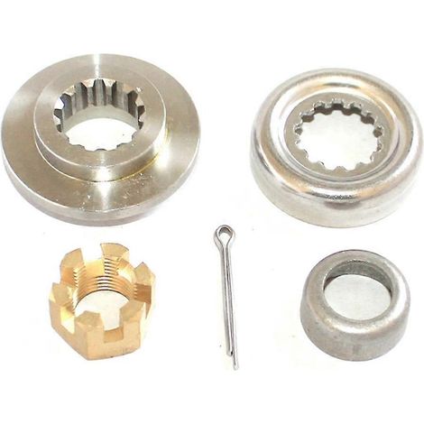 Propeller-Distanzstück-Kit 66T-W4599 für Yamaha F30-F60 4-Takt/2-Takt Außenbordmotor, Hidea Kronenmutter 90171-16011, Buchse 90389-22M01 (1/5)