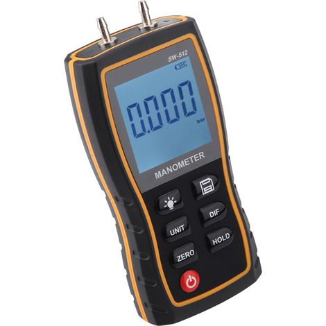 Manomètre différentiel numérique haute précision SW-512B - Outil de mesure de pression d'air (1/5)