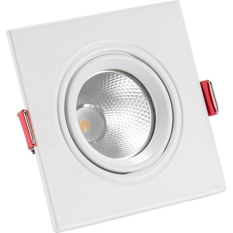 Foco Downlight LED 5W Cuadrado Madison Corte Ø 75 mm 3000K Blanco Cálido (1/5)