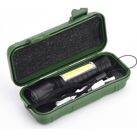 torche COB en aluminium télescopique à zoom ultra lumineuse (1/5)