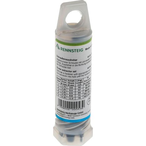 Jeu d'extracteurs de vis RS PRO 5 pièces Acier chrome vanadium ( Prix pour 1 )
