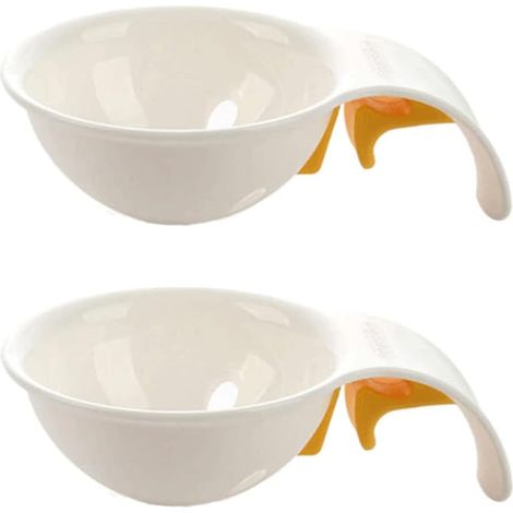 Separador de huevos, separador de yemas, filtro de yemas de huevo, herramienta de cocina, 2 unidades