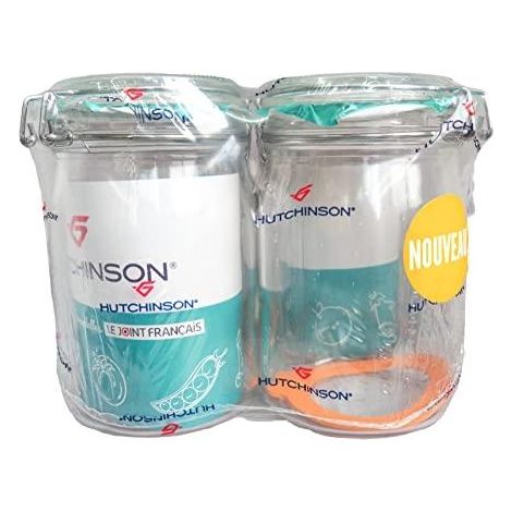 Hutchinson Aufbewahrungsglas 1 Liter transparent Edelstahl