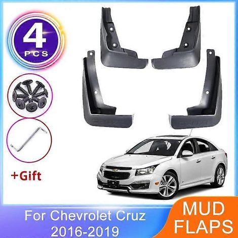 4x Schmutzfänger für Chevrolet Cruze D2LC 2016 2017 2018 2019 Limousine Spritzschutz vorne hinten Kotflügel Radschutz Autozubehör--