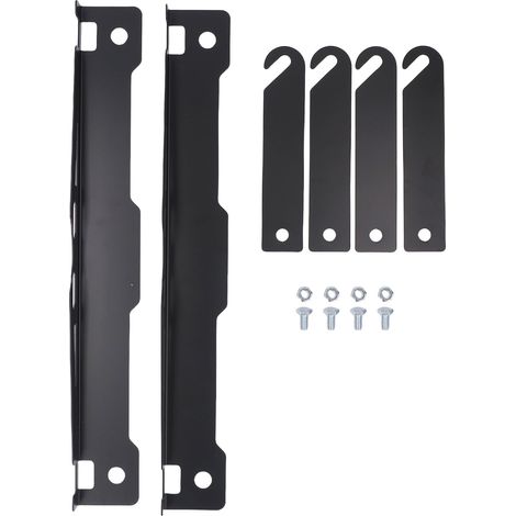 Plateau d'alignement des roues en acier allié robuste (2 sets) pour mesure précise de la parallélisation des roues - Toile métallique pour alignement automobile (1/5)