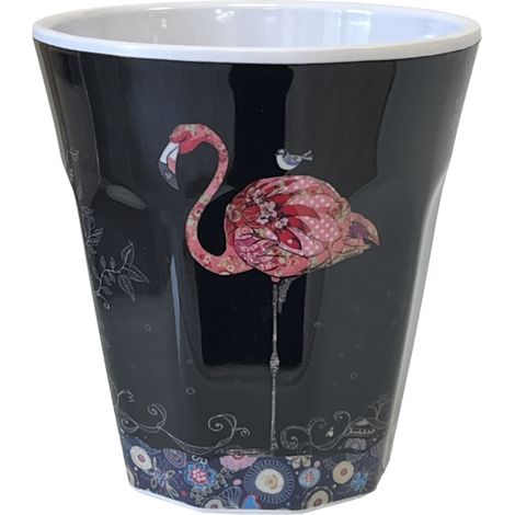 Verre en mélamine flamant rose (1/2)
